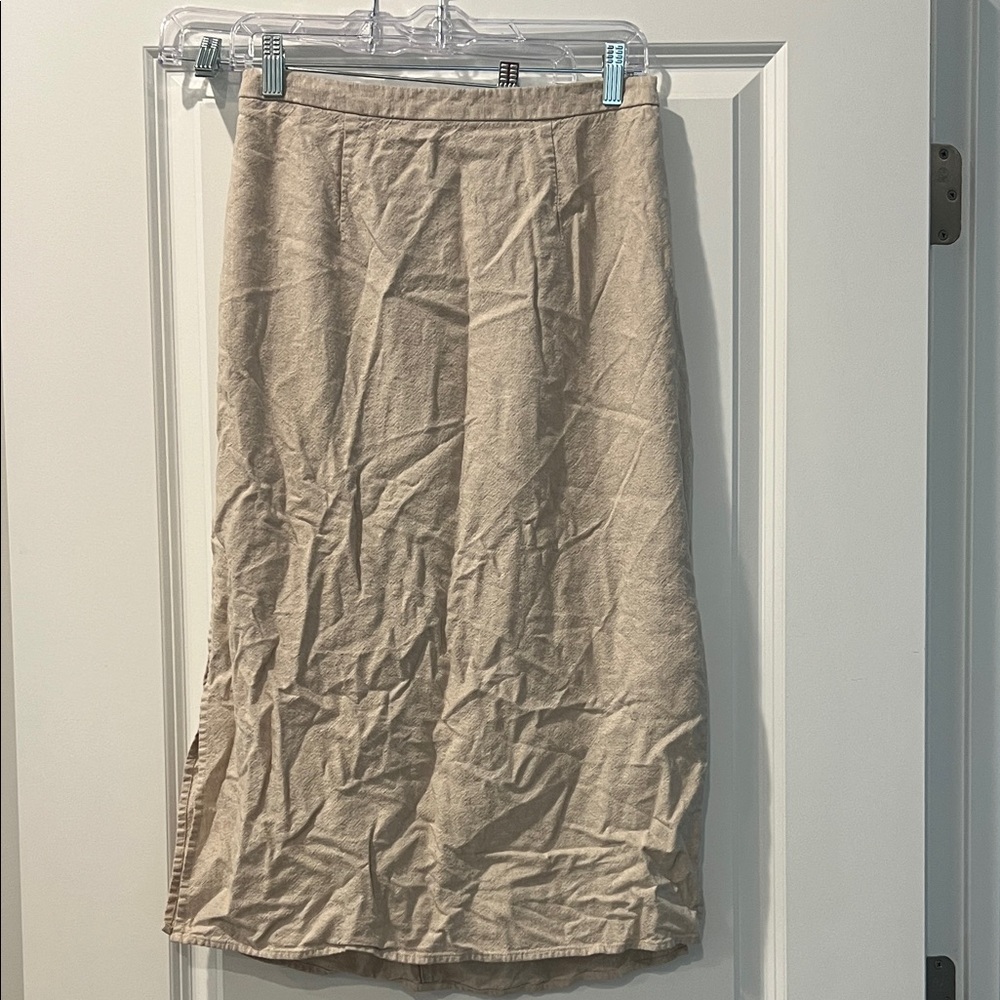 Old Navy Tan Midi Skirt